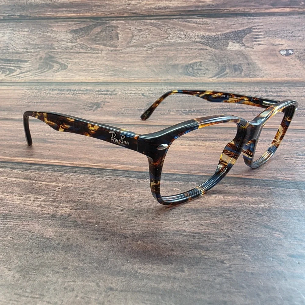 Ray-Ban RB 5228 5711 Tortoise Havana Rectangular Eyeglasses Frames 55-17-140